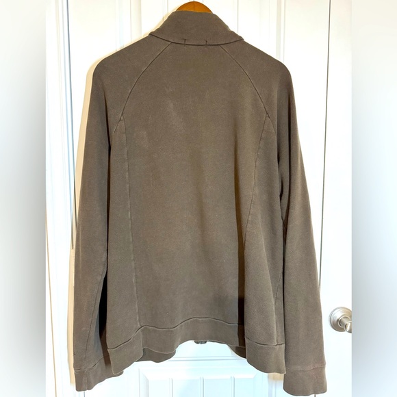 Banana Republic Men’s Army Green Full Zip Front, Sweatshirt Jacket- size L - Picture 2 of 9